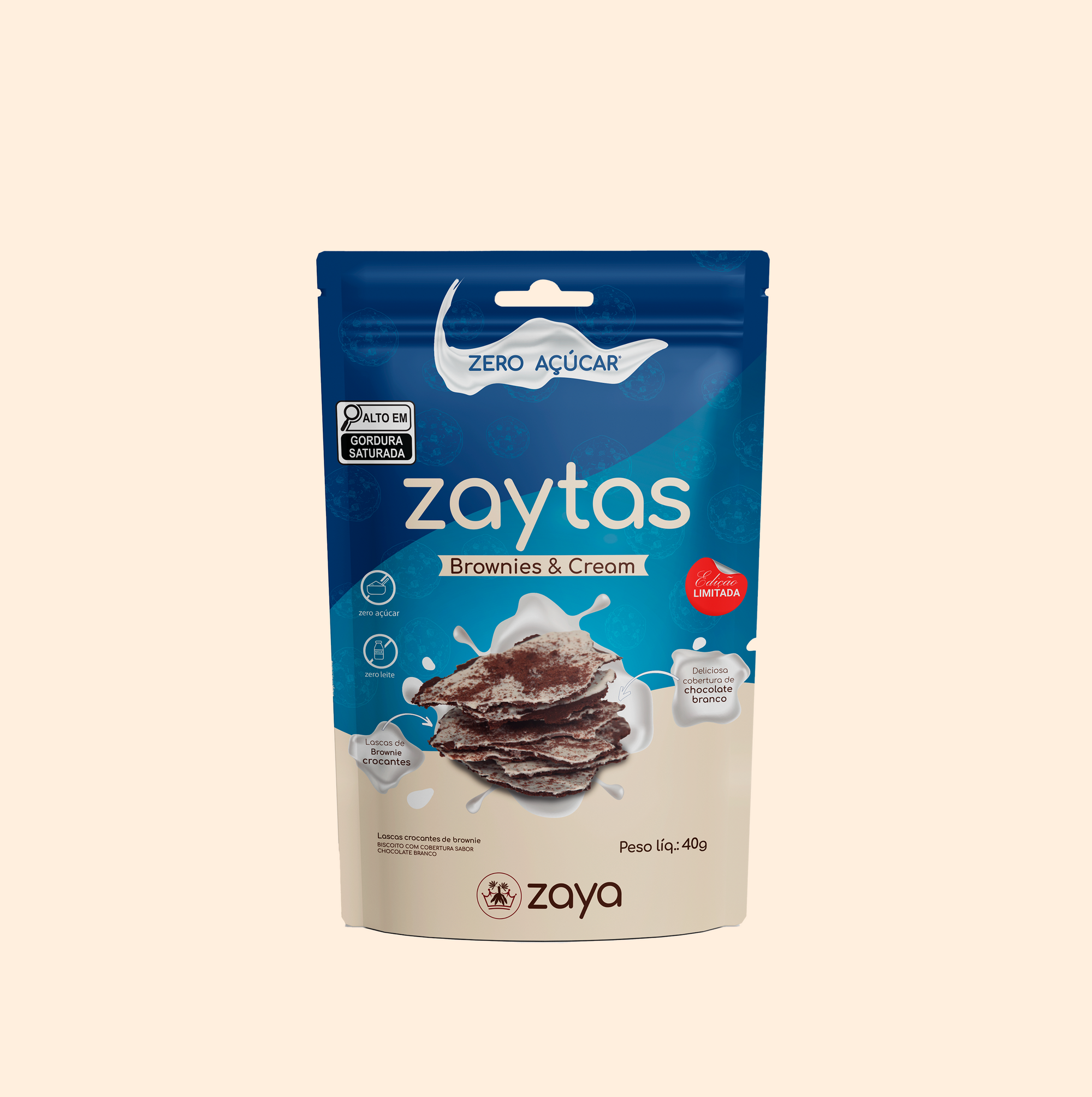 Zaytas Pocket Brownies & Cream 40g